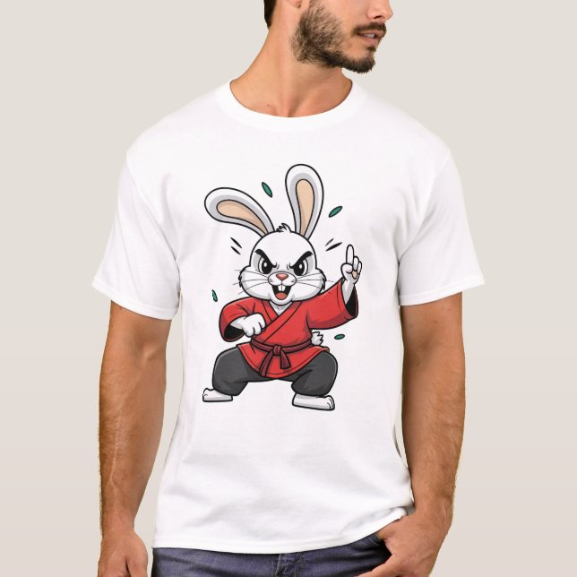 T-SHIRT KUNG FU RABBIT (Devant)