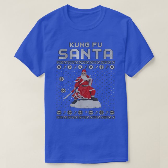 T-shirt Kung Fu Santa Claus (Design devant)