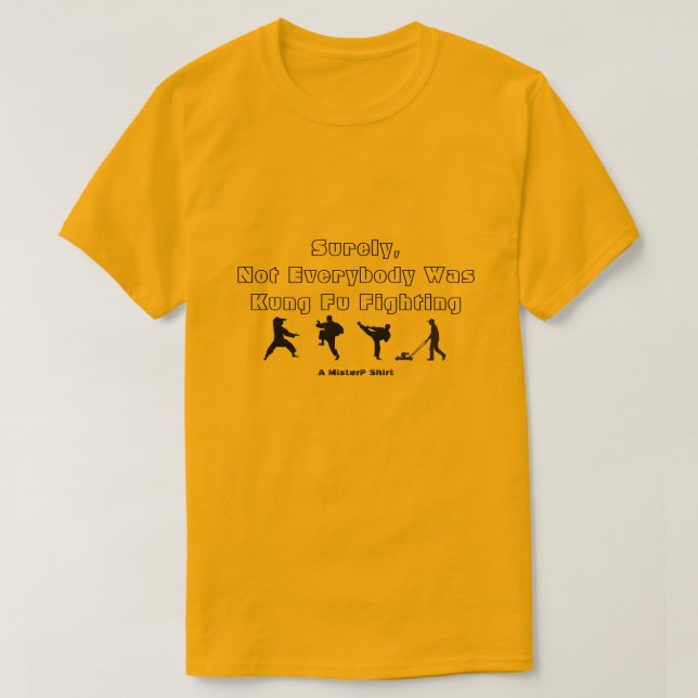 T-shirt Kung Fu - Une chemise MisterP (Design devant)