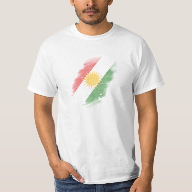 T-shirt Kurde drapeau (Devant)