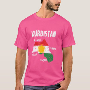 T-shirt Kurde Kurdistan Newroz Drapeau Kurde Her Biji Kurd