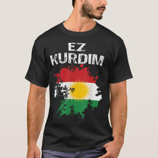 T-shirt Kurden Kurdistan Newroz Kurdi Flag Her Biji Kurdis