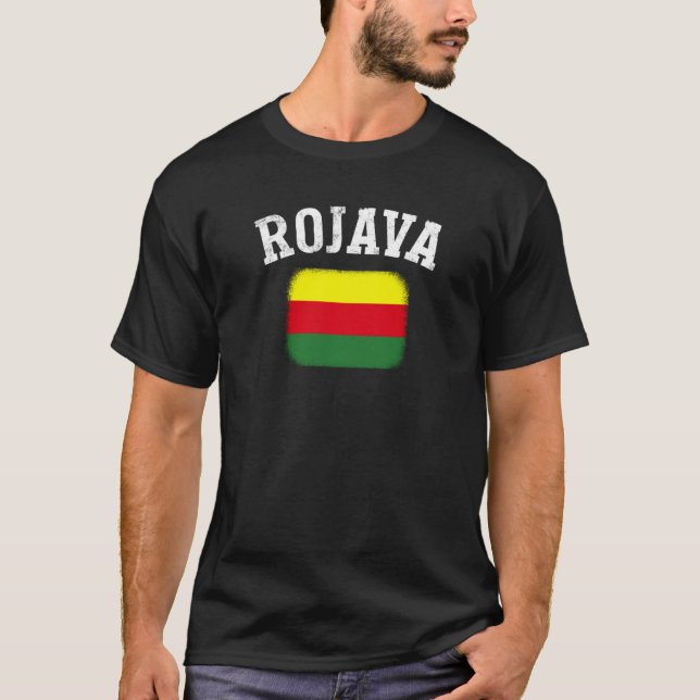 T-shirt Kurdish Kurds Rojava Flag Freedom Kurdistan (Devant)