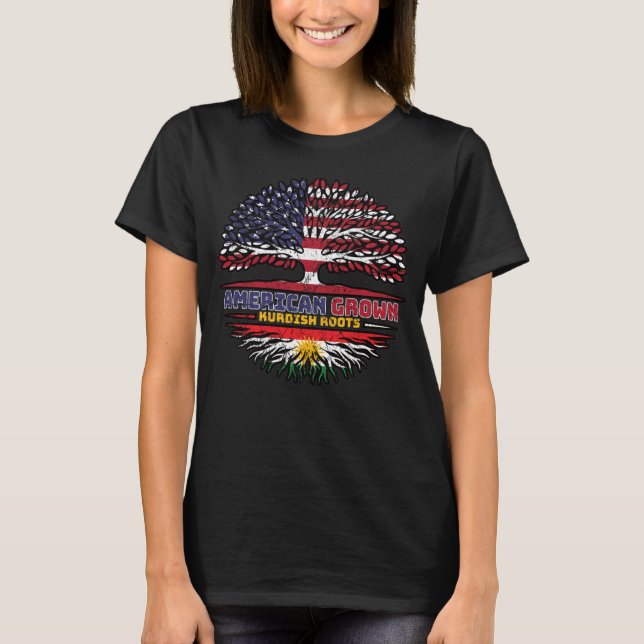 T-shirt Kurdistan Kurdish US American États-Unis Tr (Devant)