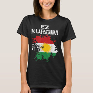 T-shirt Kurdistan Newroz Kurdi Drapeau Son Biji Kurdis