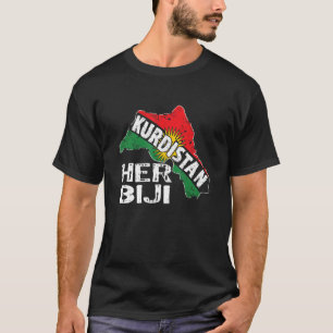 T-shirt Kurdistan Newroz Kurdi Drapeau Son Biji Kurdis