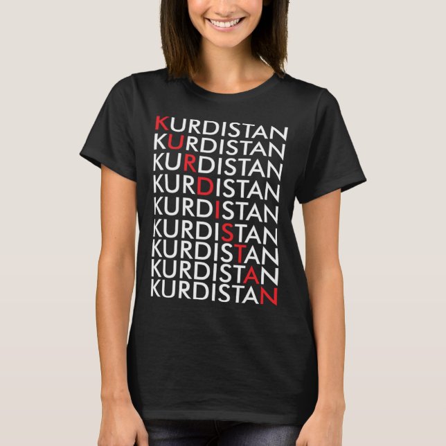 T-shirt Kurdistan Retro Kurden Erbil in Iraq (Devant)