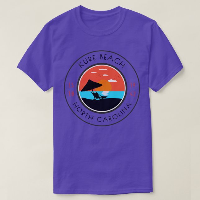 T-shirt Kure Beach NC Repos été (Design devant)