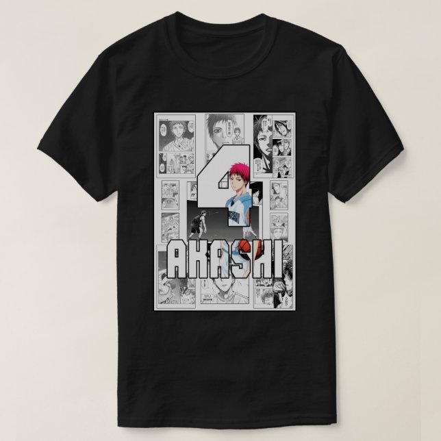 T-shirt Kuroko No Basket Seijuro Akashi 1 (Design devant)