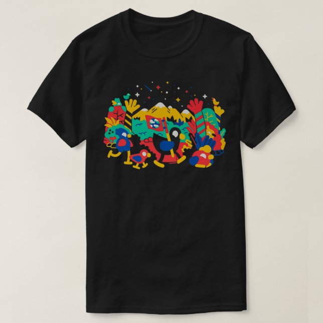 T-shirt Kurzgesagt Canard et amis (Design devant)