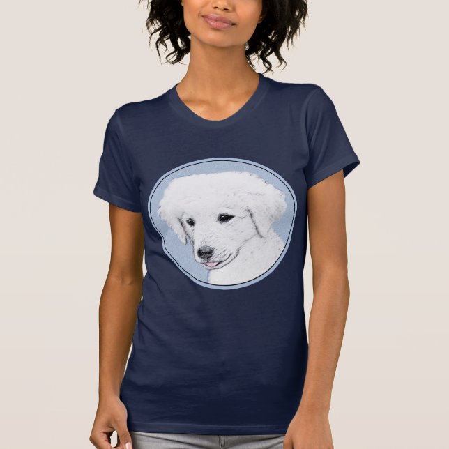 T-shirt Kuvasz Peinture - Cute Original Chien Art (Devant)