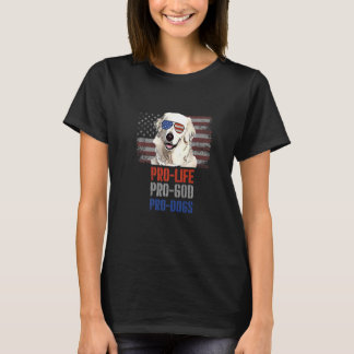T-shirt Kuvaszok Pour la vie Pour Dieu Pour les chiens