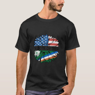 T-shirt Kwajalein Atoll Drapeau Tournesol USA Amérique Je