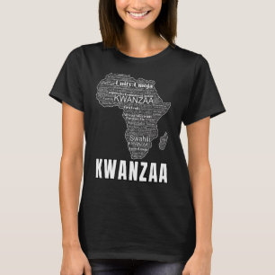 T-shirt Kwanzaa Afrique Sept principes de l'Amérique afric