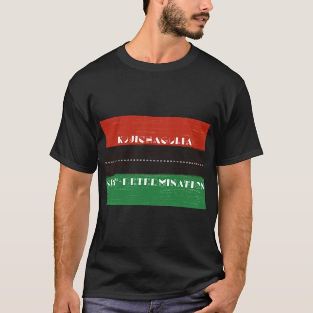 T-shirt Kwanzaa Principe Kujichagulia Autodétermination (Devant)