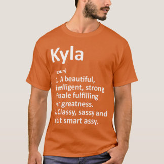 T-shirt KYLA Définition Nom Personnalisé Drôle de Noël