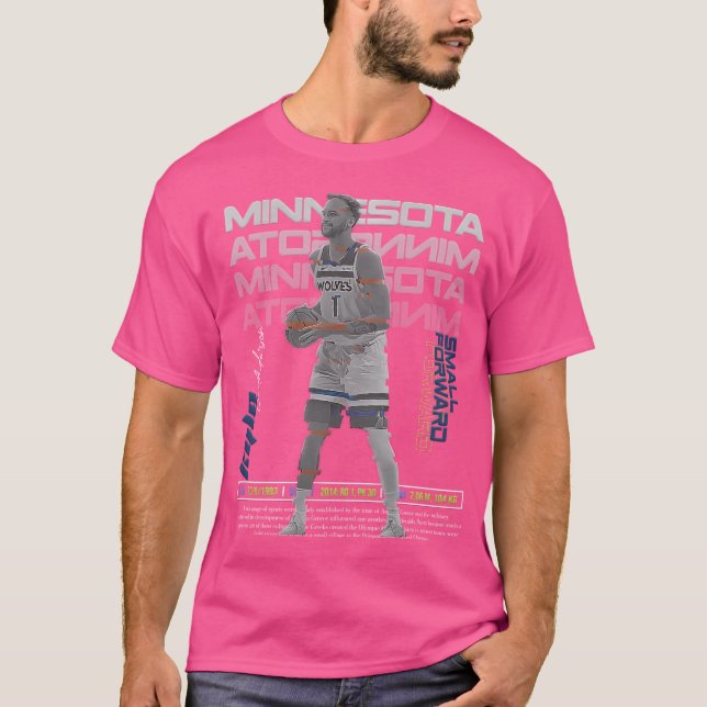 T-shirt Kyle Anderson Basketball Art Timberwolves (Devant)