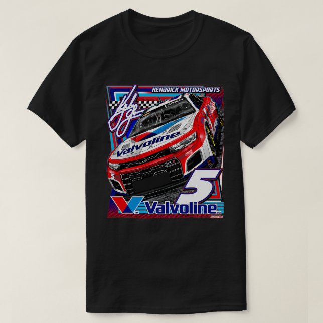 T-shirt Kyle Larson Valvoline (Design devant)