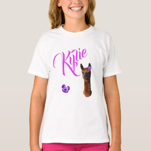 T-shirt Kylie, Nom Avec Young Alpaca,
