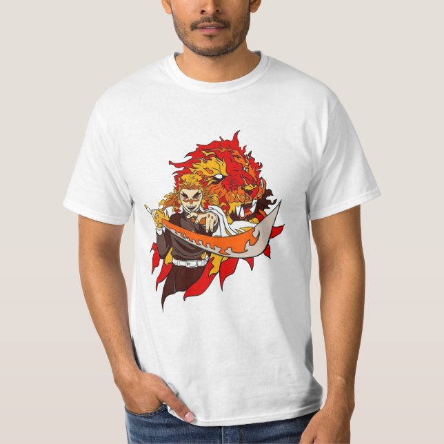 T-shirt kyojuro rengoku (Devant)