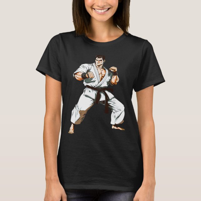 T-shirt Kyokushin Budo Karate Fighter (Devant)