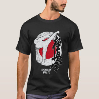 T-shirt Kyokushin classique Japon Karaté Drapeau japonais