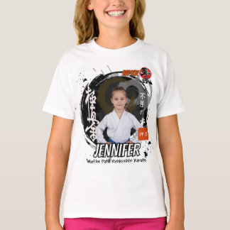 T-shirt Kyokushin Girl Black Belt Personalized Team