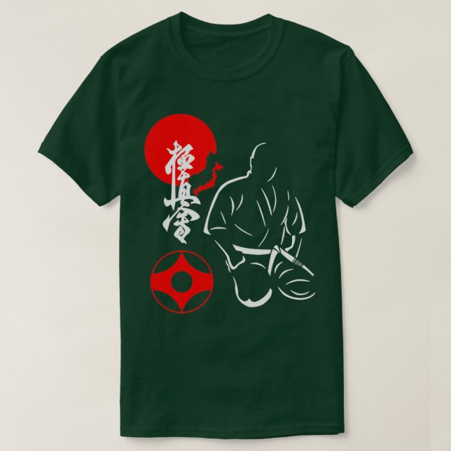T-shirt Kyokushin Karate Mas Oyama Spirit Martial Arts Des (Design devant)