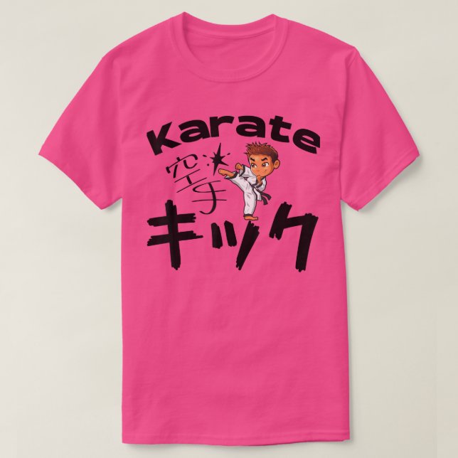 T-shirt Kyokushin Kenpo Shotokan Karate for boys, girls, k (Design devant)
