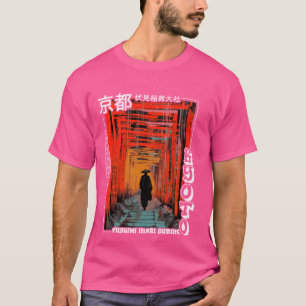 T-shirt Kyoto Fushimi Inari Shrine Streetwear Esthétique D