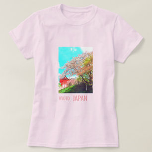 T-shirt Kyoto Japon Cherry Blossom photographie de voyage