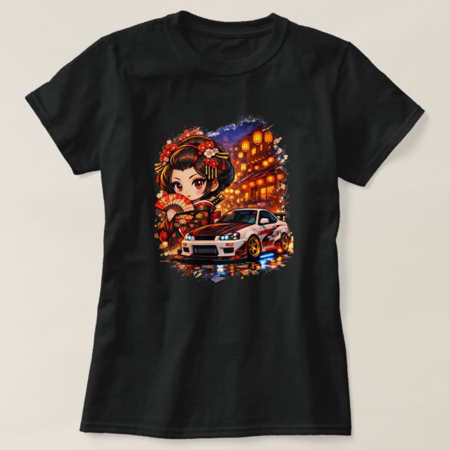 T-shirt Kyoto Night Runner (Design devant)