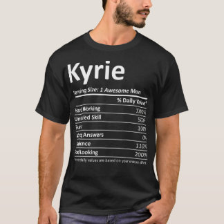 T-shirt KYRIE Nutrition drôle Anniversaire Nom personnalis
