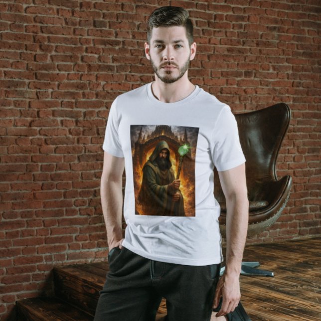 T-shirt Kyrzon – Bâton et Dreadspire Warlock Dark Fantasy (Créateur téléchargé)