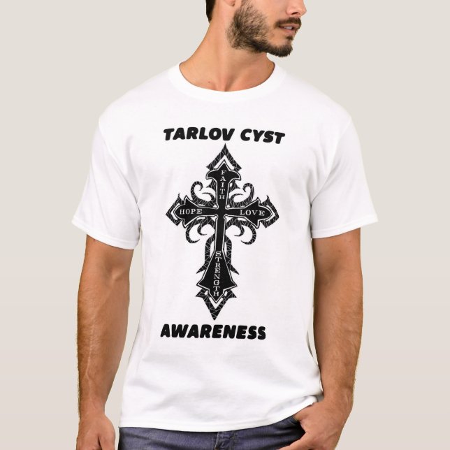 T-shirt Kyste de Tarlov de croix/conscience… (Devant)