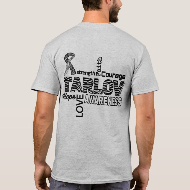 T-shirt Kyste de Tarlov de mots… (Dos)