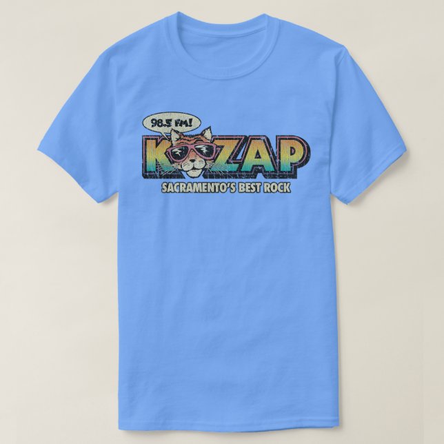 T-shirt KZAP Sacramento Cool Chat 1968 (Design devant)
