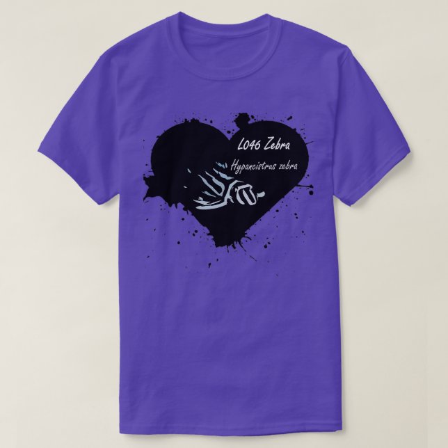 T-shirt L046 Zebra Pleco Love (Design devant)