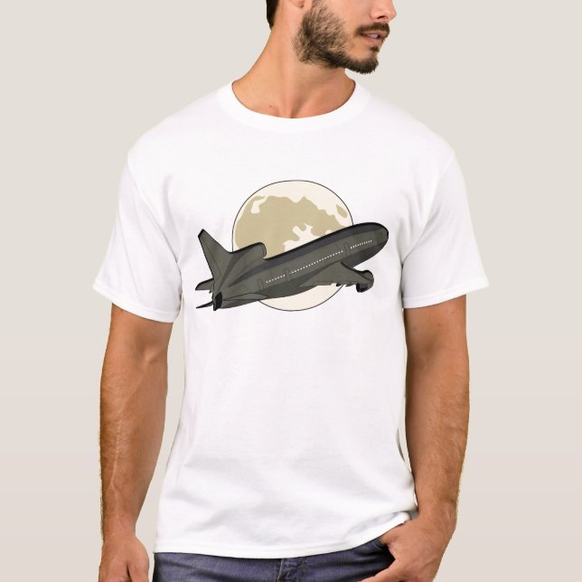 T-shirt L-1011 Moon Flyby (Devant)