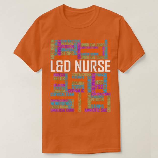 T-shirt L D Nurse Words (Design devant)
