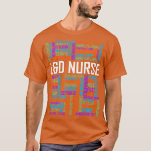 T-shirt L D Nurse Words