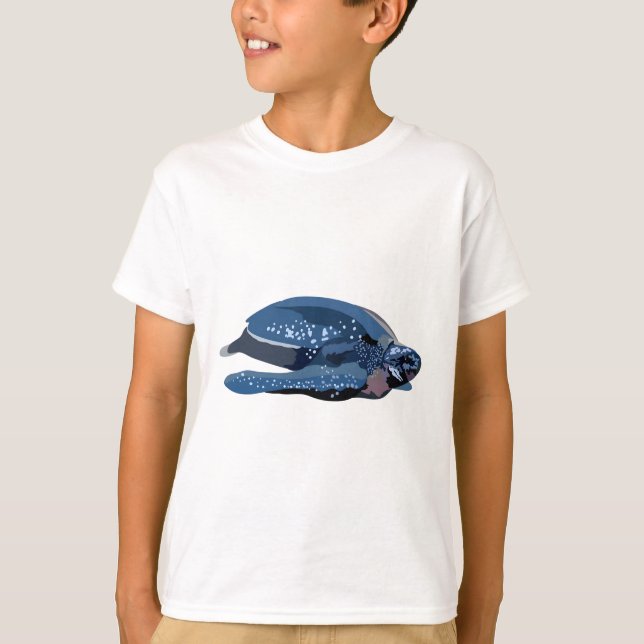 T-shirt L est pour la tortue luth (Devant)