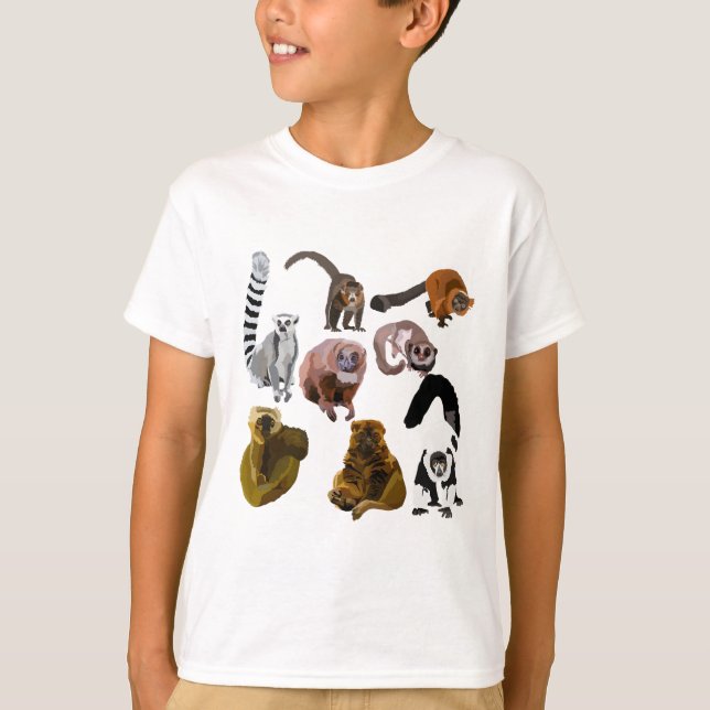 T-shirt L est pour Lemur (Devant)