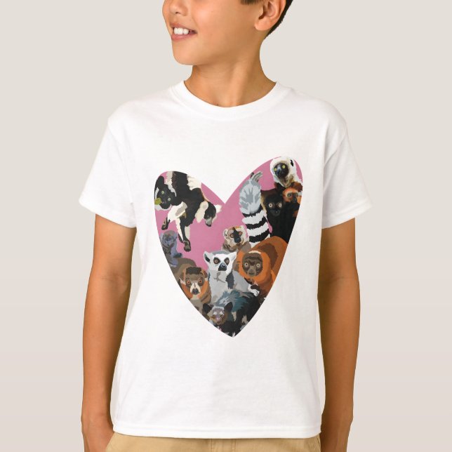 T-shirt L est pour Lemur (Devant)