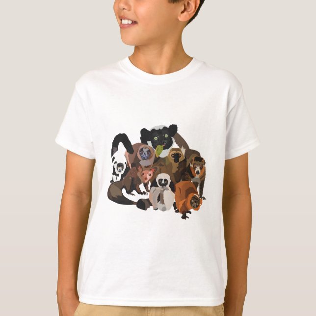 T-shirt L est pour Lemur (Devant)