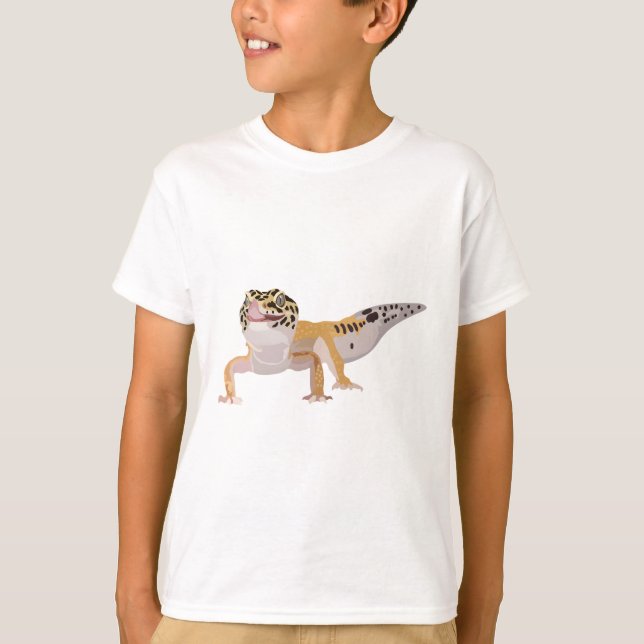 T-shirt L est pour Leopard Gecko (Devant)