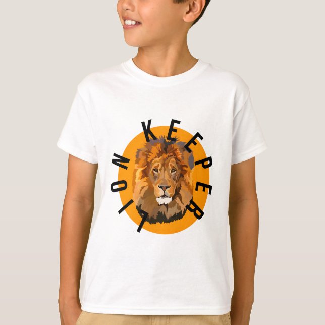 T-shirt L est pour Lion Keeper (Devant)