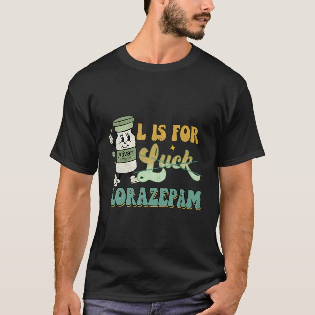 T-shirt L Est Pour Lorazepam St Patrick'S Day Nurse St Pat (Devant)