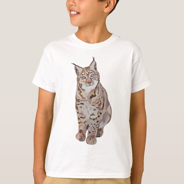 T-shirt L est pour Lynx (Devant)