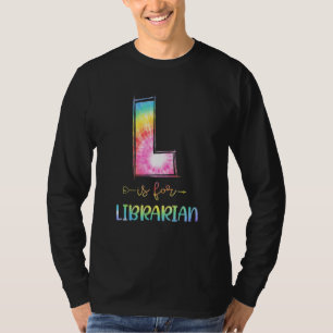 T-shirt L Est Pour Professeur De Bibliothèque Tie Dye Reto